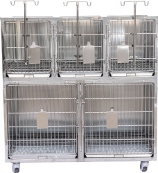 Hospital Stainless Steel Dog Five Cage
